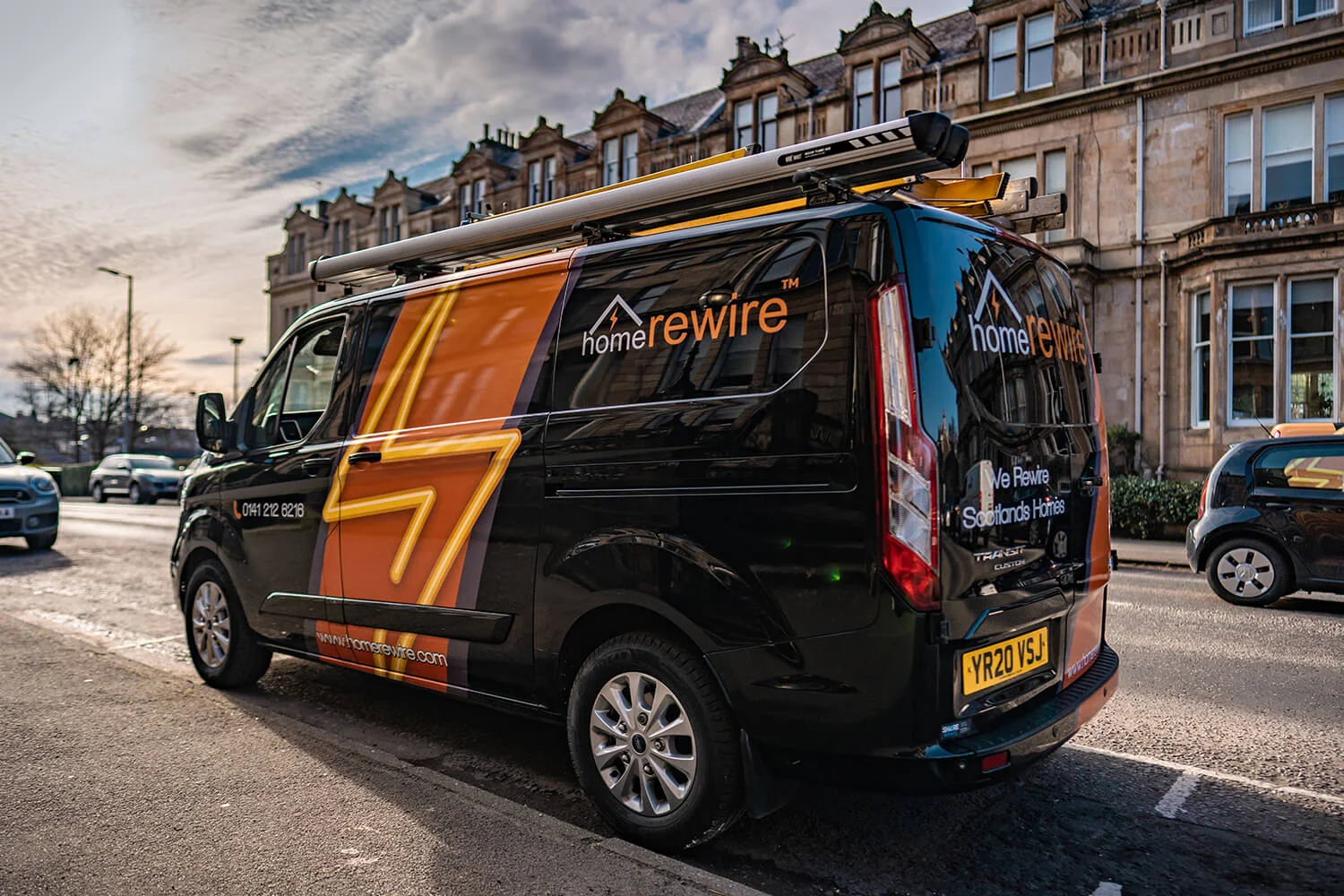 HomeRewire Van - Glasgow Electricians | HomeRewire