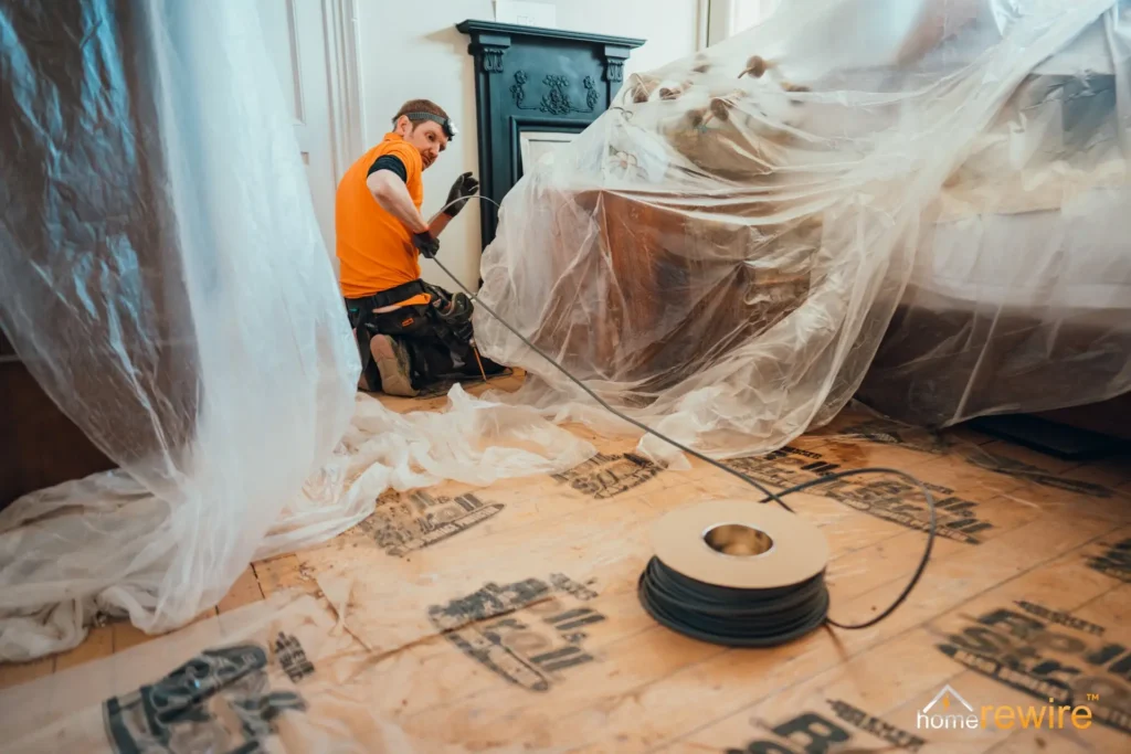 what is involced in rewiring your house