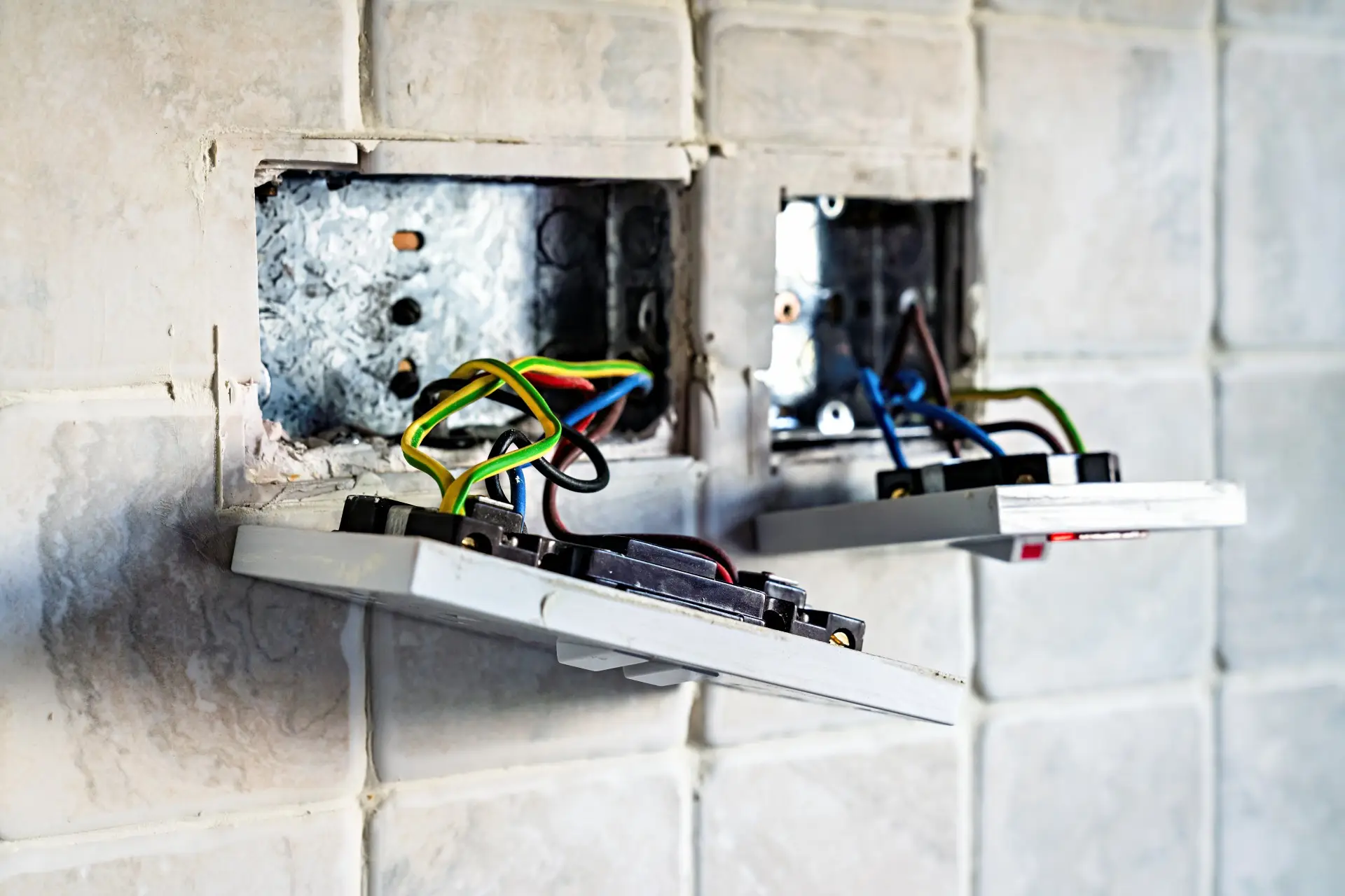 House rewiring socket replacement