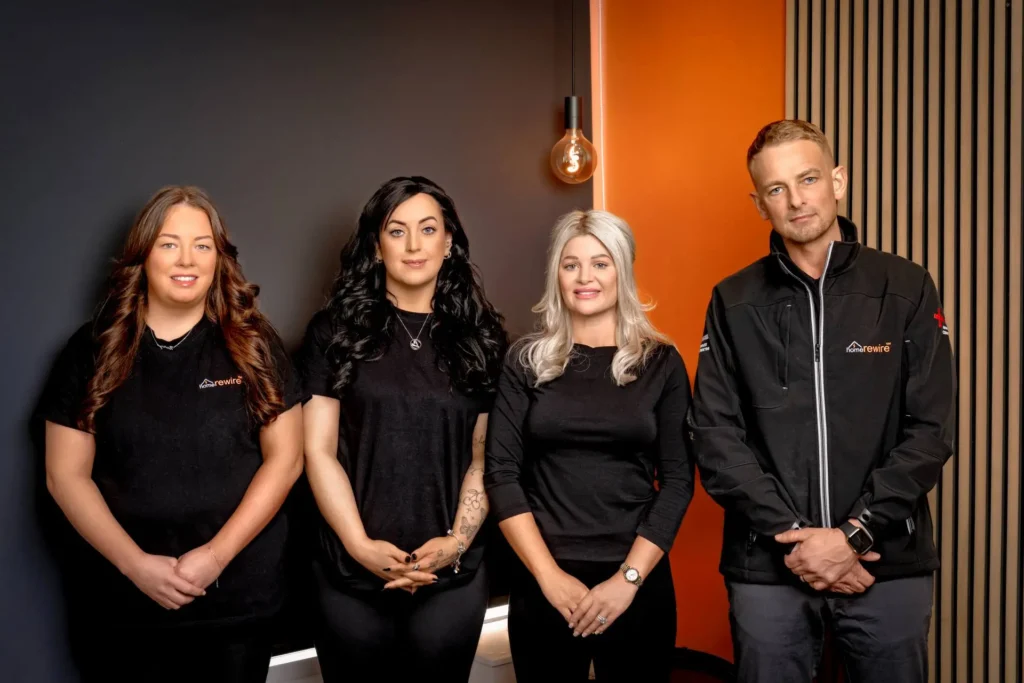 home rewire glasgow office team