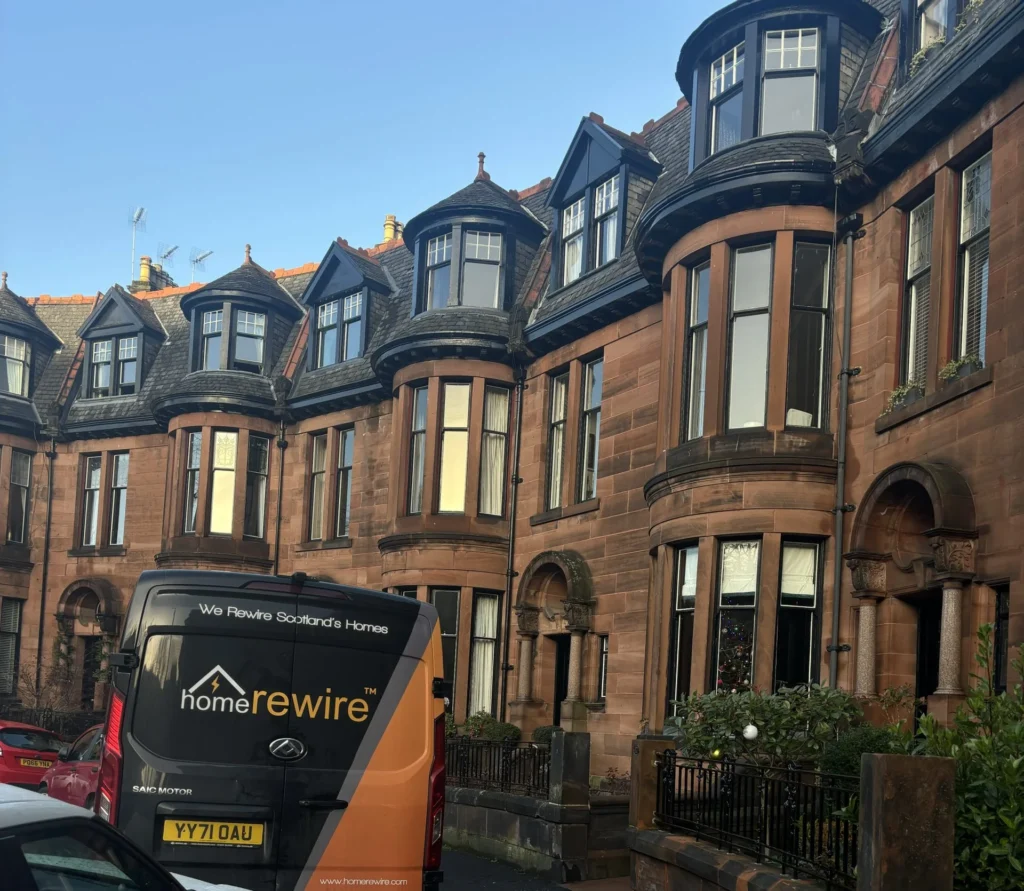 B-listed six-bedroom duplex rewired in Glasgow's West End